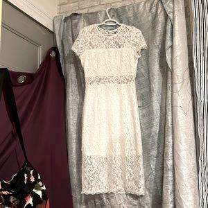 NSR White lace summer dress size medium NWT